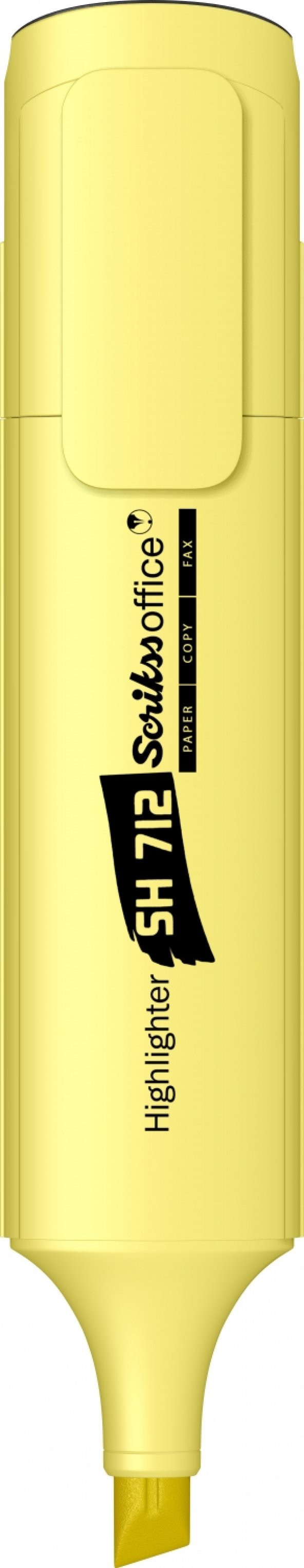 Scrikss SH712 Fosforlu Kalem - Pastel Sarı ürün görseli 1