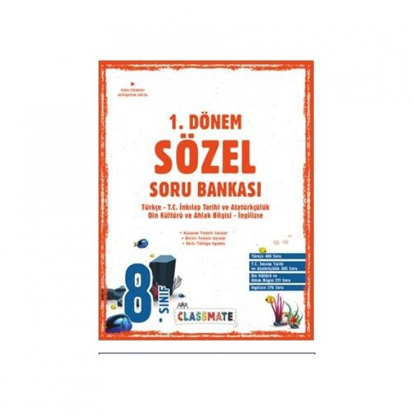 Okyanus Yayınları 8. Sınıf Classmate 1. Dönem Sözel Soru Bankası ürün görseli 1