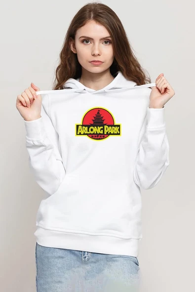 One Piece Anime Arlong Park Beyaz Kadın 3ip Kapşonlu Sweatshirt ürün görseli 1