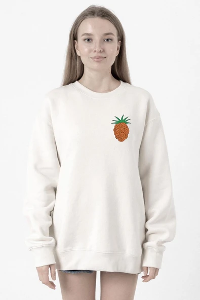 One Piece Anime Bara Bara Devil Fruit Beyaz Kadın 2ip Sweatshirt ürün görseli 1