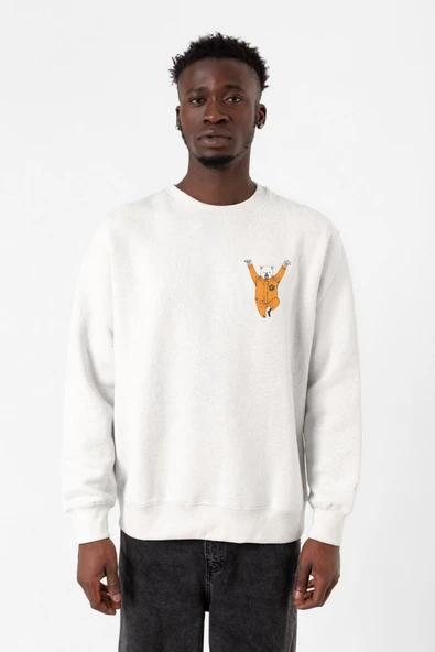 One Piece Anime Bepo Beyaz Erkek 2ip Sweatshirt ürün görseli 1
