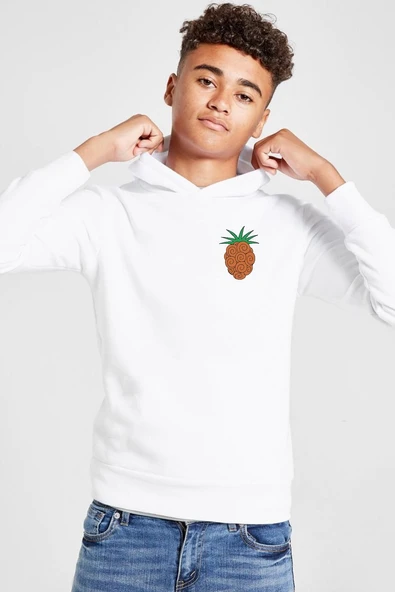 One Piece Anime Bara Bara Devil Fruit Beyaz Çocuk 3ip Kapşonlu  Sweatshirt ürün görseli 1