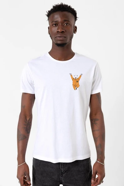 One Piece Anime Bepo Beyaz Erkek Bisikletyaka Tshirt ürün görseli 1