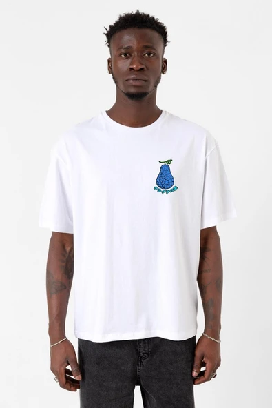 One Piece Anime Gura Gura Devil Fruit Beyaz Erkek Oversize Tshirt ürün görseli 1