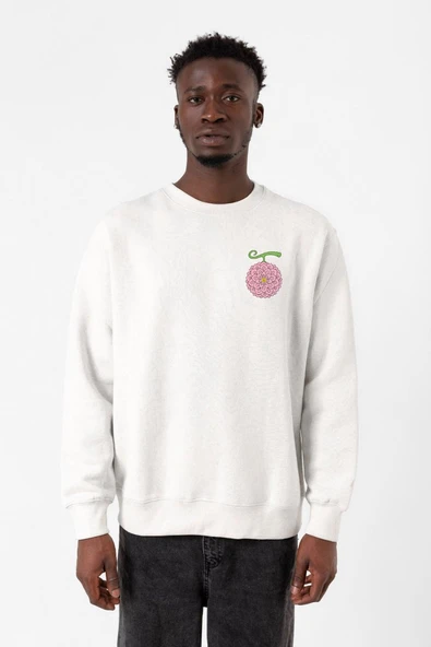 One Piece Anime Hana Hana Devil Fruit Beyaz Erkek 2ip Sweatshirt ürün görseli 1