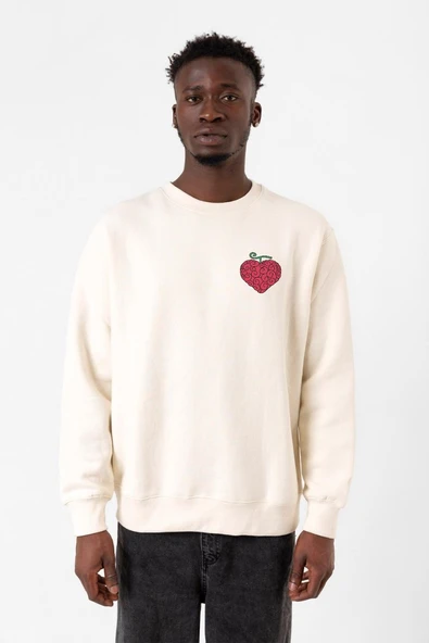 One Piece Anime Ope Ope Devil Fruit Ekru Erkek 2ip Sweatshirt ürün görseli 1