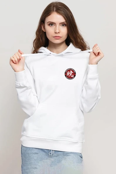 One Piece Anime Ninja Org. N.S Beyaz Kadın 3ip Kapşonlu Sweatshirt ürün görseli 1