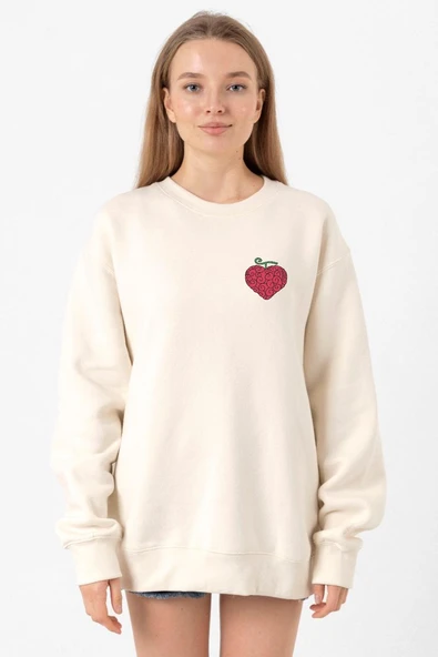 One Piece Anime Ope Ope Devil Fruit Ekru Kadın 2ip Sweatshirt ürün görseli 1