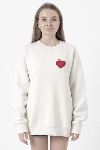 One Piece Anime Ope Ope Devil Fruit Beyaz Kadın 2ip Sweatshirt ürün görseli 1