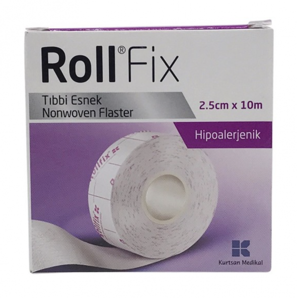 Roll Fix Esnek Nonwoven Tıbbi Flaster 2,5 cm x 10 m ürün görseli 1