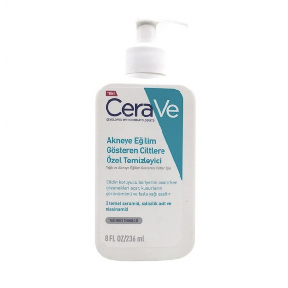 Cerave Akneye Eğilimli Ciltler İçin Özel Temizleyici 236 ml ürün görseli 1