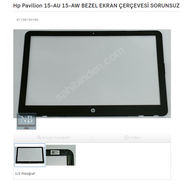 Hp Pavilion 15-AU 15-AW BEZEL EKRAN ÇERÇEVESİ SORUNSUZ ürün görseli 1