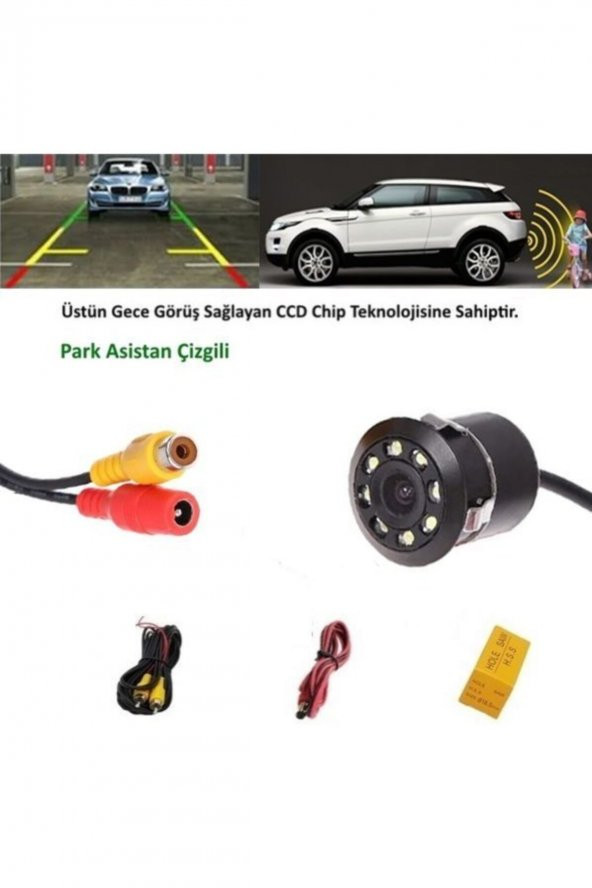 Oto Mini Geri Görüş Kamerası Renkli Gece Görüşlü 18.5 mm ürün görseli 1