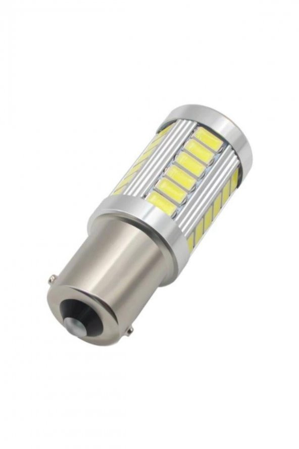 Ba15s 1156 P21w 33 Led Beyaz Mercekli Geri Vites,sinyal,stop Ampulü ürün görseli 1