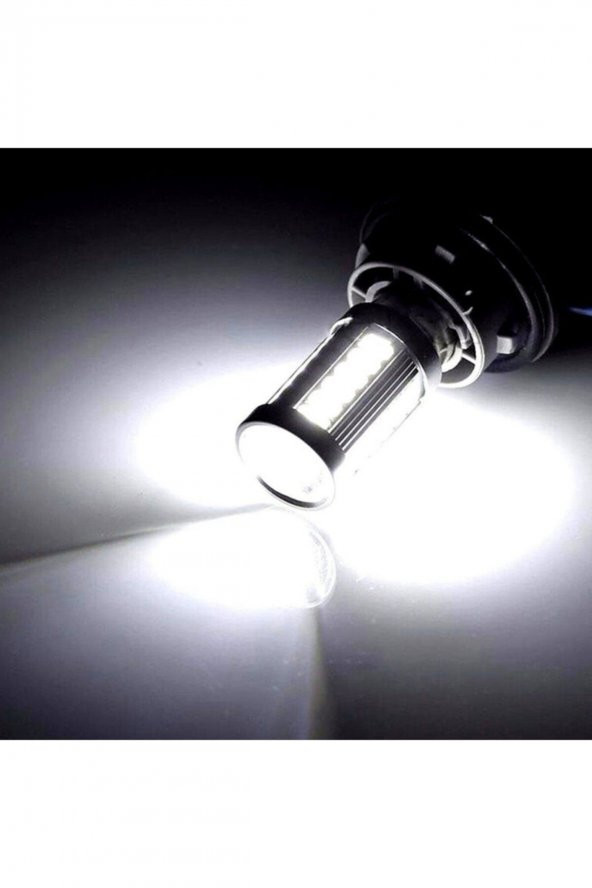 Stop Sinyal Geri Vites Ampulü Mercekli 33 Led P21w 1157 Ba15d 6500k Beyaz Güçlü Işık ürün görseli 1