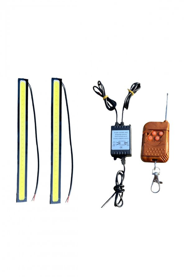 Uzaktan Kumandalı Gündüz Ledi-gündüz Farı-sis Farı 17cm 2 Adet Cob Led ürün görseli 1