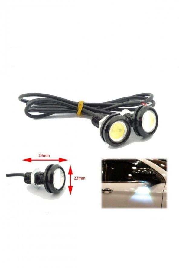 Renault Symbol 2008-2012 Ayna Altı Led Kartal Göz Turuncu ürün görseli 1