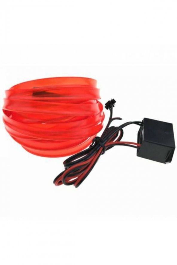 2 Metre Kırmızı Renk Ip Led Araç Içi Ip Torpido Şerit 12v Adaptörlü ürün görseli 1