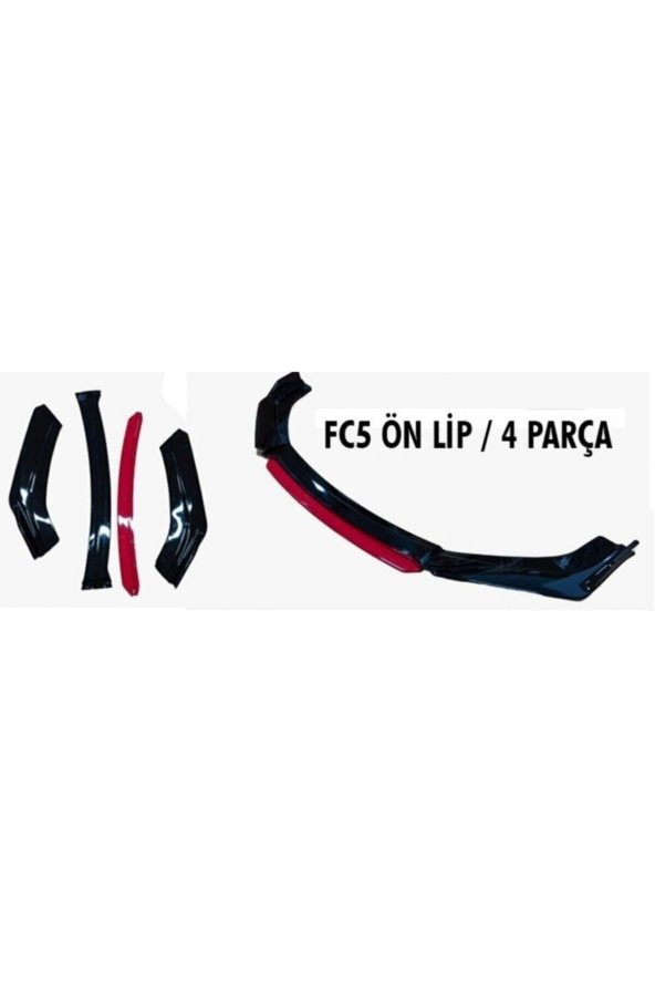 Fc5 Ön Tampon Lip 4 Parça - Resim 3