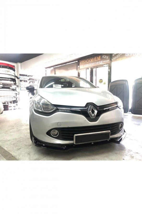 Clio 4 Ön Ek Lip 3 Parça Parlak Siyah Voltex Tam Uyumlu ürün görseli 1