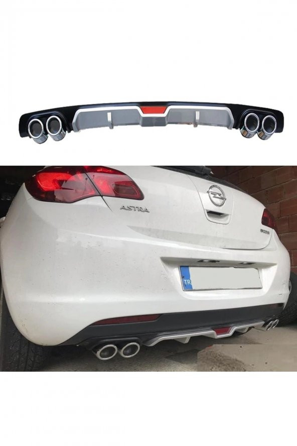Opel Astra J Hb Difüzör Arka Tampon Eki 4 Egzoz Çıkışlı ürün görseli 1