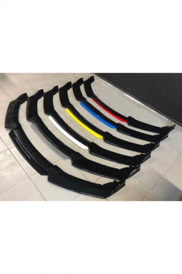 Ford Courier 4 Parça Ön Lip Üniversal Ön Tampon Eki Piano Black ürün görseli 1