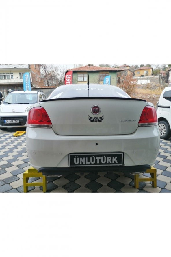 Fiat Linea Bagaj Üstü Spoiler Piano Black - Resim 4