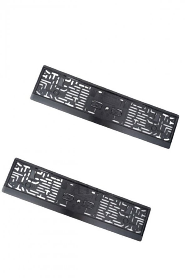 Itibar Plaka Tüv Ince Parlak Siyah Plakalık Araba Plaka Çerçevesi 2 Adet Siyah Pianoblack ürün görseli 1