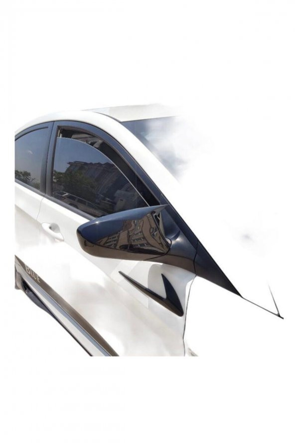 Hyundai Accent Blue Batman Yarasa Ayna Kapağı Piano Black Parlak Siyah 2011-2018 ürün görseli 1