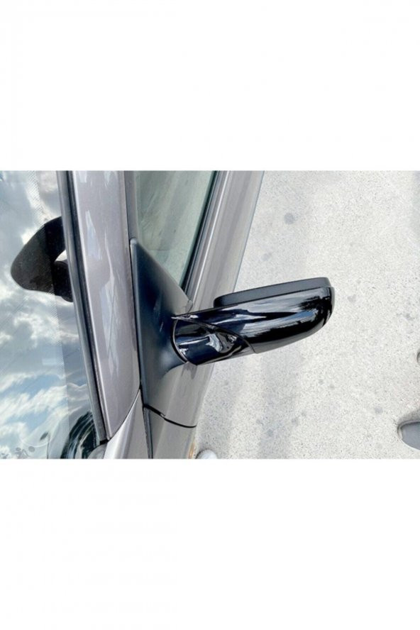 Renault Megane 2 Batman Yarasa Ayna Kapağı Piano Black 2002 2009 Uyumlu ürün görseli 1