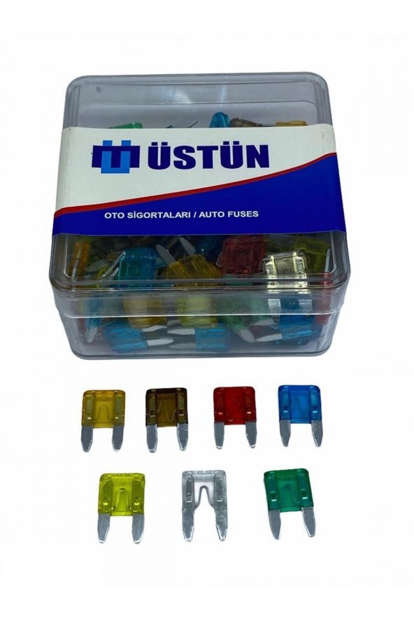 Mini Bıçak Sigorta Karışık (5 A*7.5 A*10 A*15 A*20 A*25 A*30 A) (100 Ad) ürün görseli 1
