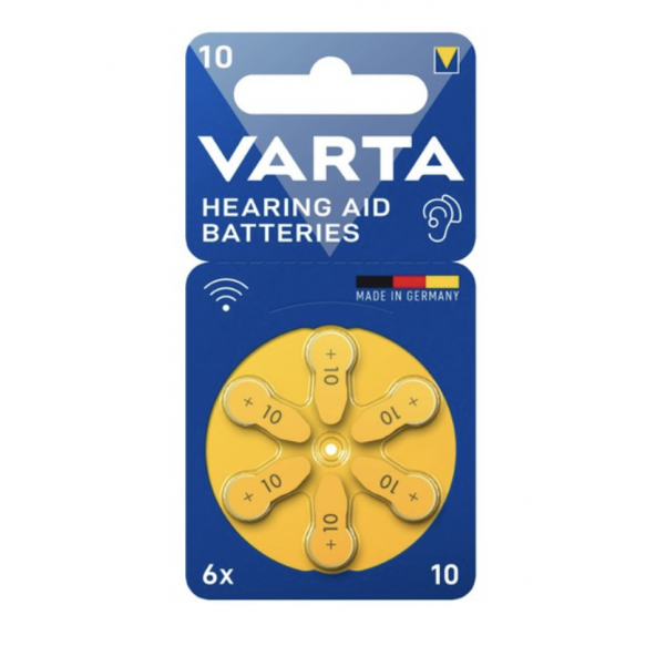 Varta Kulak Pili No: 10 6lı ürün görseli 1