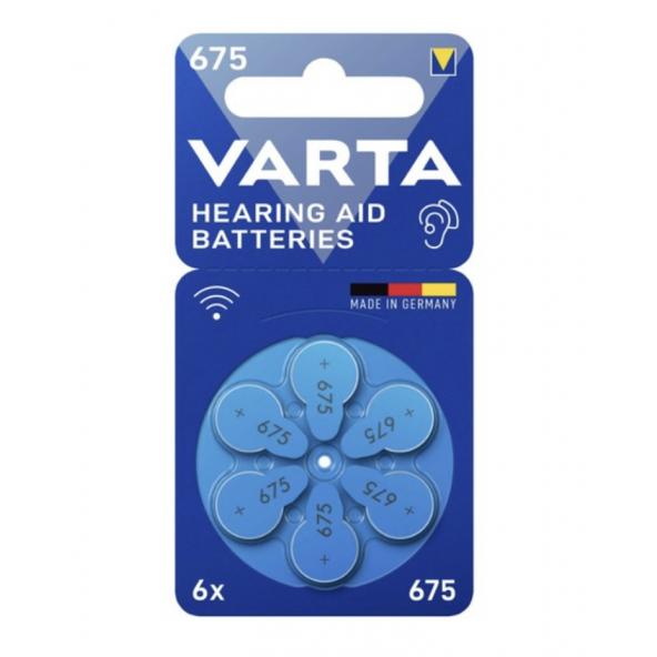 Varta Kulak Pili No: 675 6lı ürün görseli 1