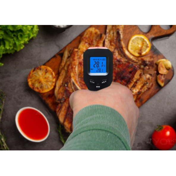 DT8380FC Kızılötesi Lazerli Termometre 380°C - Resim 4