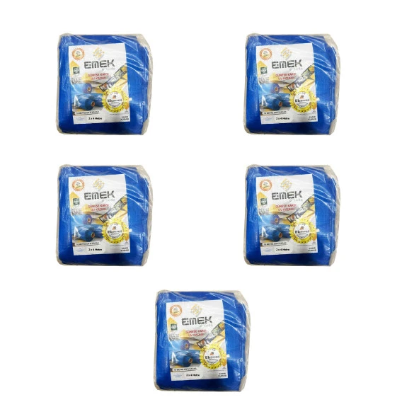 Emek Çadır Kumaşı Branda Tente UV Güneşlik Gölgelik Koruma Yağmur Su Geçirmez - 2x4 Metre - 5 Paket ürün görseli 1