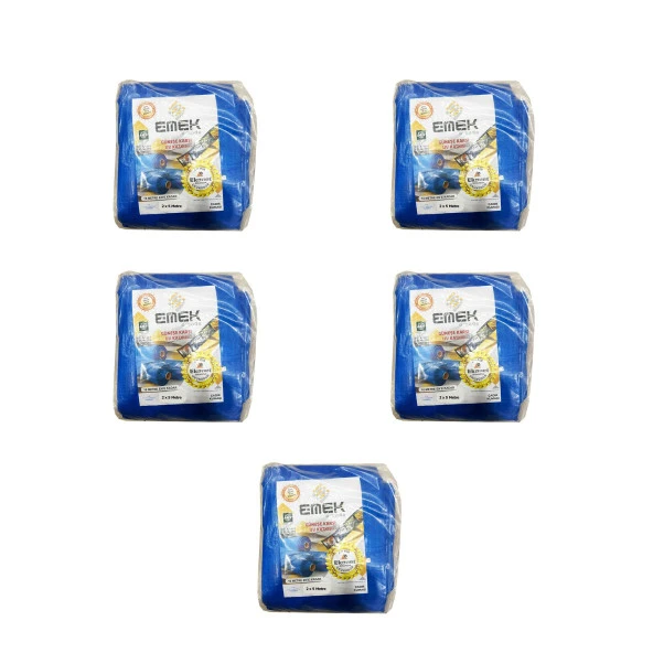 Emek Çadır Kumaşı Branda Tente UV Güneşlik Gölgelik Koruma Yağmur Su Geçirmez - 2x5 Metre - 5 Paket ürün görseli 1
