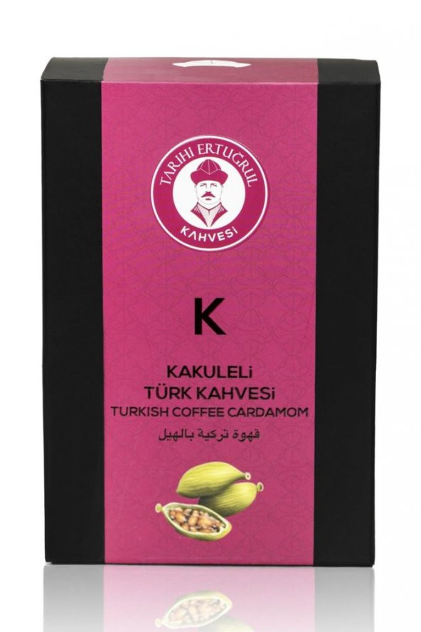 Tarihi Ertuğrul Kahvesi Kakuleli Türk Kahvesi Kutu 200 G ürün görseli 1