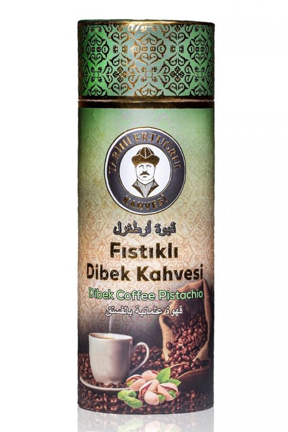 Tarihi Ertuğrul Kahvesi Fıstıklı Dibek Kahvesi Silindir Kutu 1000 G ürün görseli 1