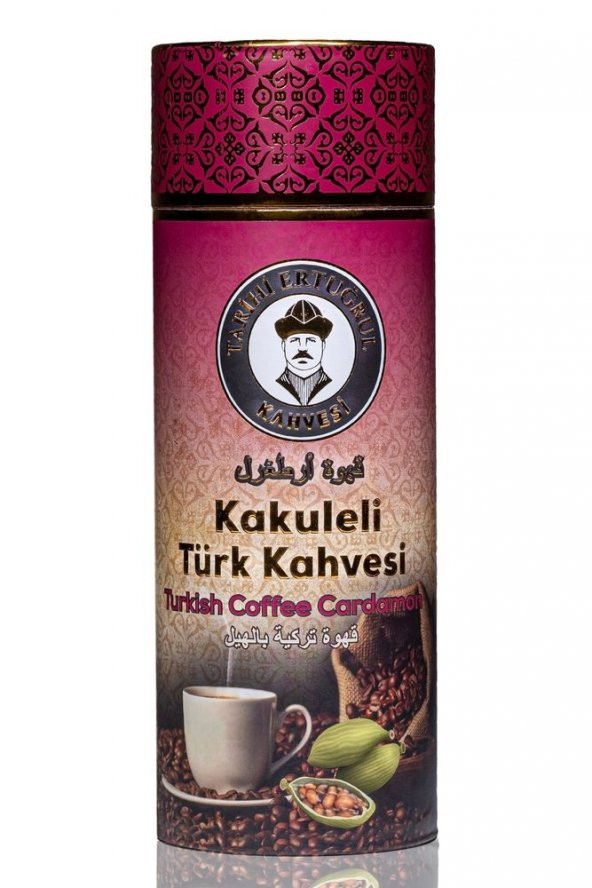 Tarihi Ertuğrul Kahvesi Kakuleli Türk Kahvesi Silindir Kutu 1000 G ürün görseli 1