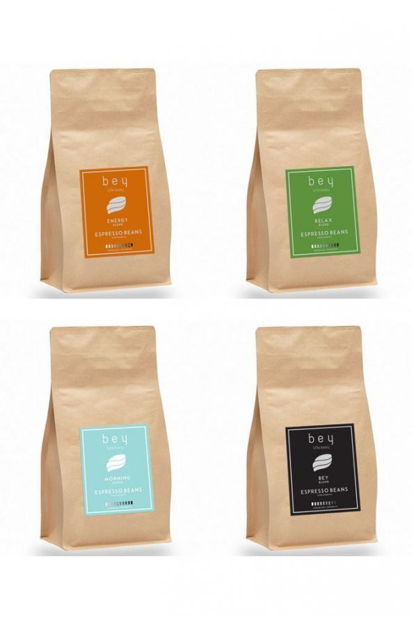 Bey Kahve Bey Coffee Roastery Tanışma Seti Espresso Beans Çekirdek Kahve 250 G - 4 Çeşit ürün görseli 1