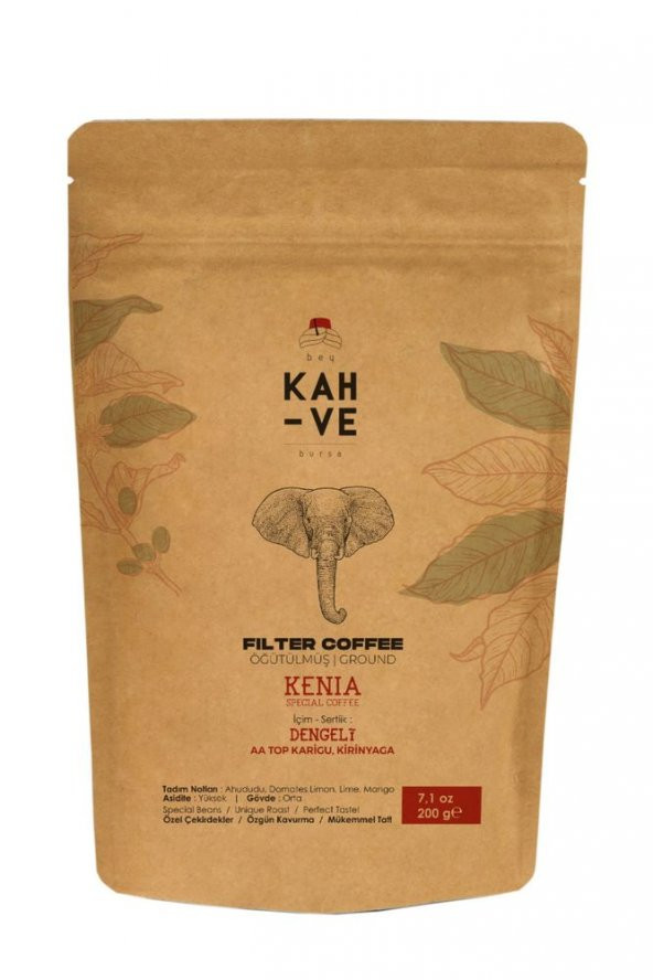 Bey Kahve Kenia Aa Top Karigu , Kiringaya Filter Coffee 200 Gr ürün görseli 1