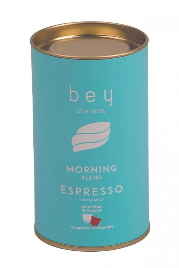 Bey Kahve Bey Coffee Roastery Morning Blend Nespresso Uyumlu Aluminyum Kapsül Kahve 10 Adet ürün görseli 1