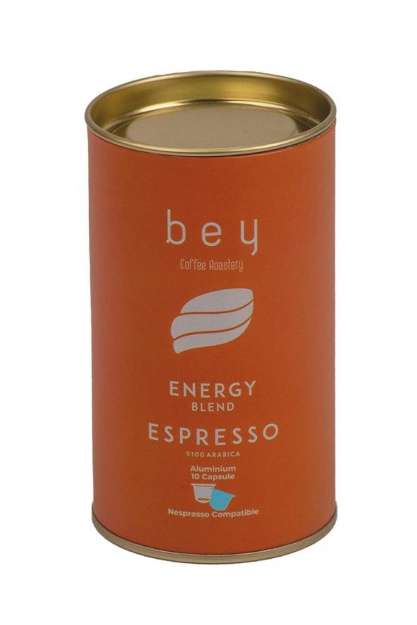 Bey Kahve Bey Coffee Roastery Energy Blend Nespresso Uyumlu Aluminyum Kapsül Kahve 10 Adet ürün görseli 1