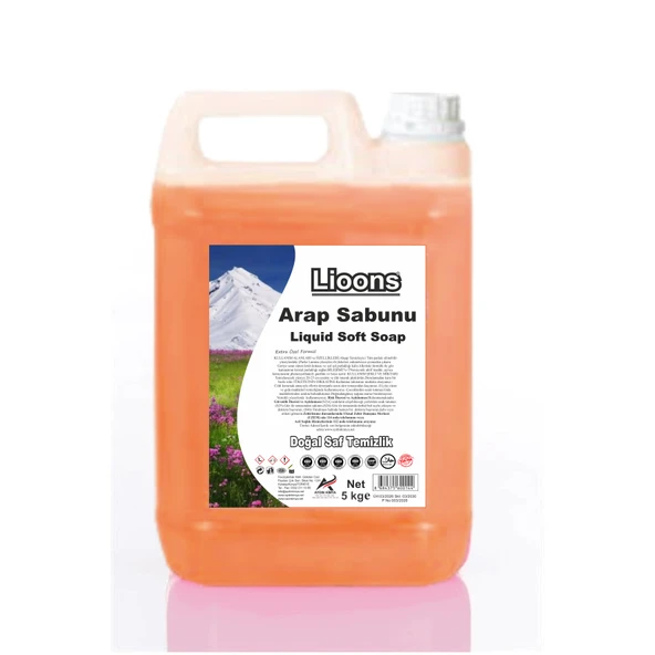 Arap Sabunu Sıvı 5 kg  Koli Içi 1 Adet ürün görseli 1