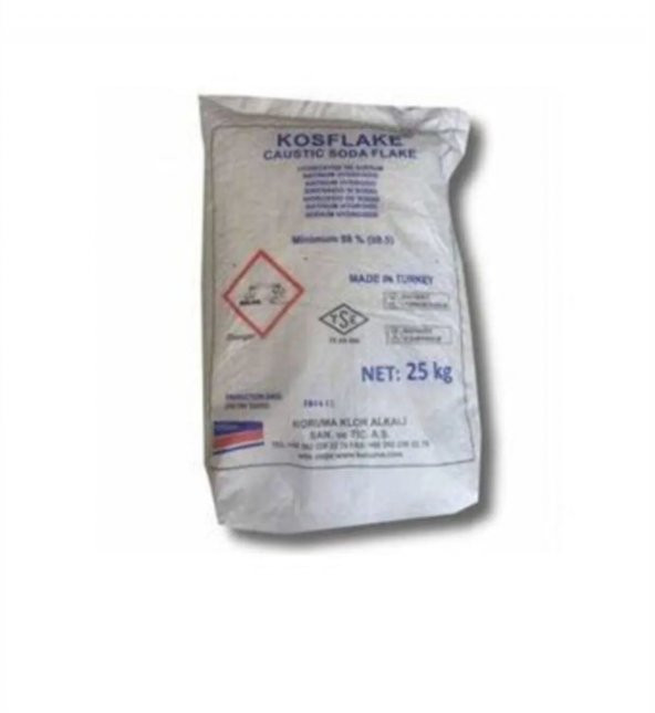 KOSTİK PAYET 25 KG ( KOLİ İÇİ 1 ADET ) ürün görseli 1
