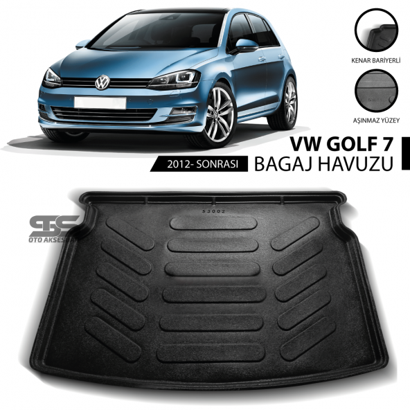 Volkswagen Golf 7 Bagaj Havuzu Paspası 2013 Sonrası ürün görseli 1