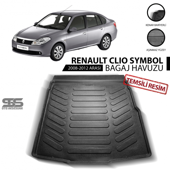 Renault Symbol Thalia Bagaj Havuzu 2008-2012 Havuzlu Bagaj Paspası ürün görseli 1