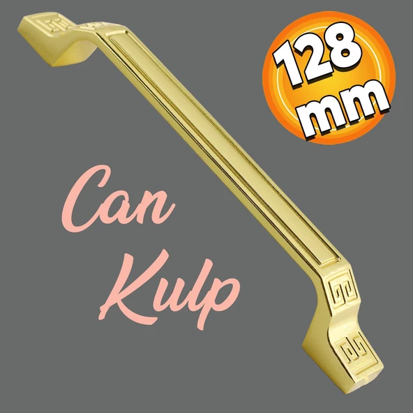 Can Mobilya Mutfak Dolabı Çekmece Dolap Kapak Kulpu Düz Metal Kulp Kulbu Kulpu 128 Mm Altın ürün görseli 1