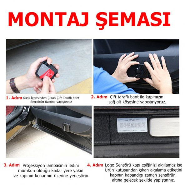Renault Kapı Altı Logo Araç İçi Pilli 2 Adet - Resim 6