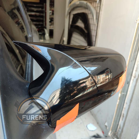 Opel Astra G 1998, 1999, 2000, 20001, 2002, 2003, 2004 model Uyumlu Batman Yarasa Ayna Kapağı Piano Black ABS Plastik ürün görseli 1
